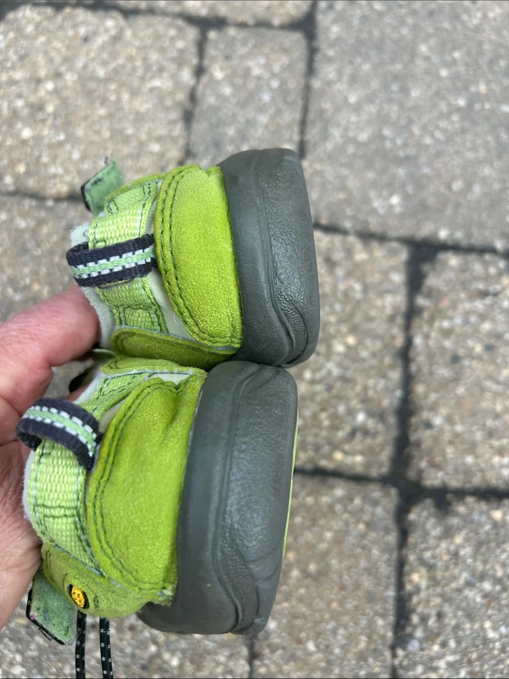 Keen Kids Lime Green and Gray Closed-Toe Outdoor Sandals